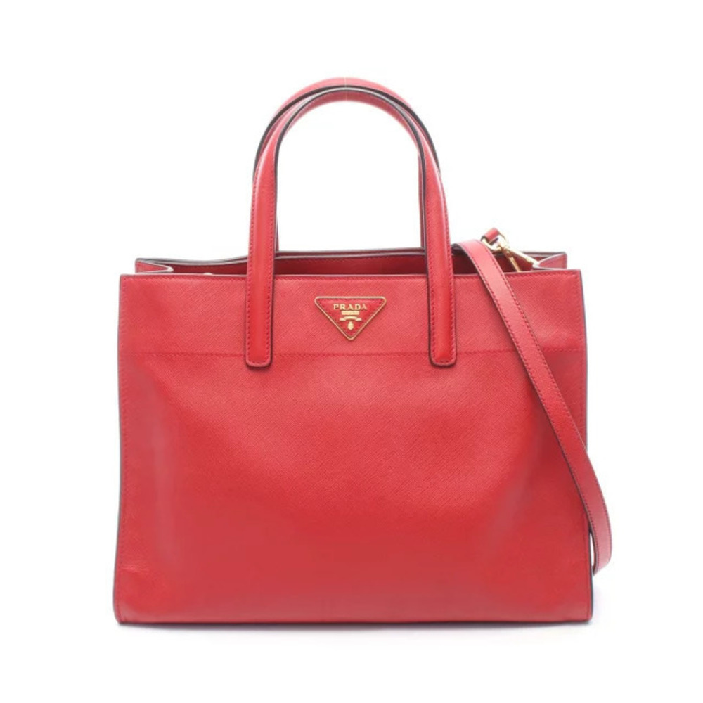 Prada SAFFIANO SOFT Handbag Leather Red